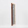 Efecto marco de madera perfil 89 marrón oscuro 30,5x91,5 cm cristal antirreflejos