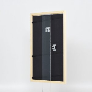 Efecto marco de madera perfil 89 blanco 30,5x91,5 cm cristal acrílico