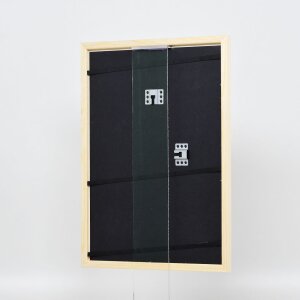Efecto marco de madera perfil 89 blanco 30,5x91,5 cm cristal acrílico