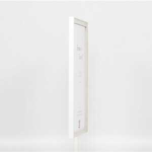 Efecto marco de madera perfil 2070 cristal antirreflejo 30,5x91,5 cm blanco