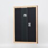 Efecto marco de madera perfil 2210 marrón oscuro 30,5x91,5 cm cristal de museo