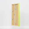 Marco de madera Cubo superior 30,5x91,5 cm cristal de museo verde