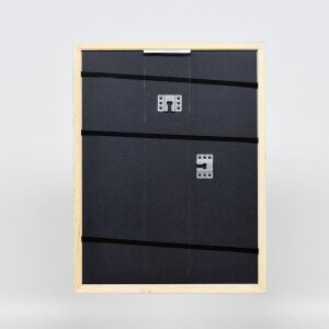 Efecto marco de madera perfil 38 blanco 30,5x91,5 cm cristal de museo