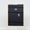 Efecto marco de madera perfil 38 blanco 30,5x91,5 cm cristal de museo