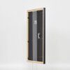 Efecto marco de madera perfil 38 gris 30,5x91,5 cm cristal de museo