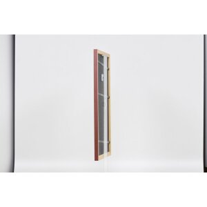 Efecto marco de madera perfil 38 marrón 30,5x91,5 cm cristal de museo