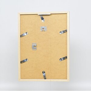 Efecto marco de madera perfil 33 blanco 30,5x91,5 cm cristal de museo