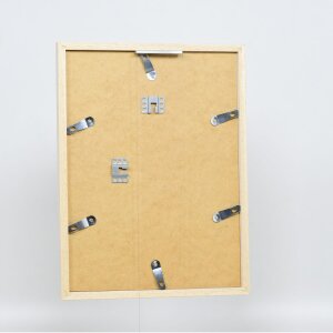 Efecto marco de madera perfil 33 blanco 30,5x91,5 cm cristal de museo