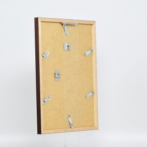 Efecto marco de madera perfil 33 wengué 30,5x91,5 cm cristal de museo