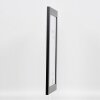 Efecto marco de madera maciza perfil 30 negro 30,5x91,5 cm cristal de museo