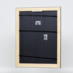 Efecto marco de madera perfil 94 negro 30,5x91,5 cm cristal de museo