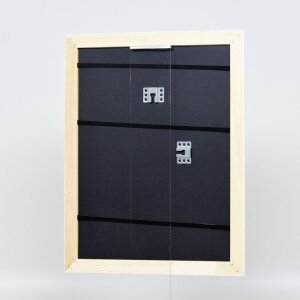Marco barroco efecto madera perfil 37 blanco 30,5x91,5 cm cristal museo