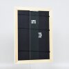 Marco barroco efecto madera perfil 37 blanco 30,5x91,5 cm cristal museo