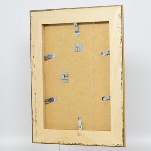 Efecto marco barroco perfil 31 plata 30,5x91,5 cm cristal de museo