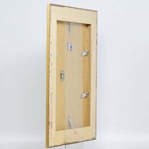 Efecto marco barroco perfil 31 plata 30,5x91,5 cm cristal de museo