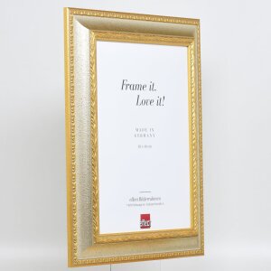 Efecto marco barroco perfil 31 plata 30,5x91,5 cm cristal de museo