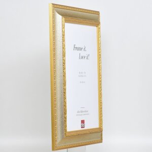 Efecto marco barroco perfil 31 plata 30,5x91,5 cm cristal de museo