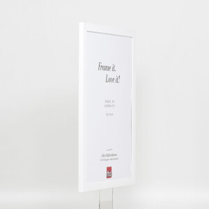 Efecto marco de madera perfil 2210 blanco 35x100 cm cristal acrílico