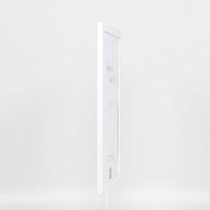 Efecto marco de madera perfil 2210 blanco 35x100 cm cristal de museo
