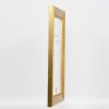 Efecto marco de madera perfil 95 oro 35x100 cm cristal acrílico