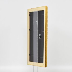 Efecto Madera Marco Barroco Perfil 37 oro antiguo 35x100 cm Vidrio Museo