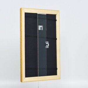 Efecto Madera Marco Barroco Perfil 37 oro antiguo 35x100 cm Vidrio Museo