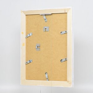 Efecto marco de madera maciza 2240 blanco 35x100 cm cristal de museo