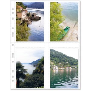 Fundas visibles Fotophan 10x15cm apaisadas blancas 250 fundas