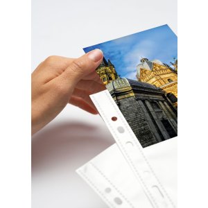 Fundas visibles Fotophan 10x15cm apaisadas blancas 250 fundas