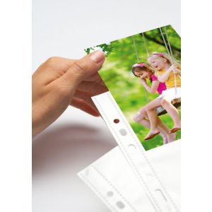 Fundas visibles Fotophan 10x15cm apaisadas blancas 250 fundas