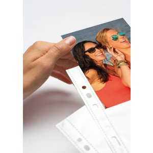 Fundas visibles Fotophan 10x15cm apaisadas blancas 250 fundas