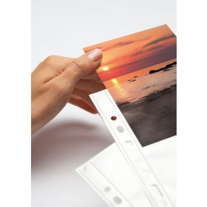 Fundas visibles Fotophan 10x15cm apaisadas blancas 250 fundas