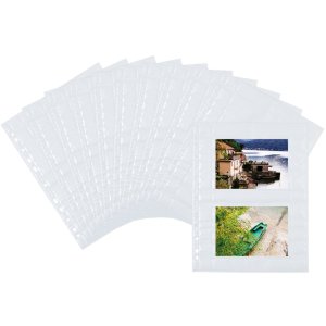 Fundas visibles Fotophan 10x15cm apaisadas blancas 250 fundas