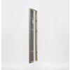 Efecto marco de madera maciza perfil 29 plata 35x50 cm cristal transparente