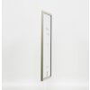 Efecto marco de madera maciza perfil 29 plata 35x50 cm cristal transparente