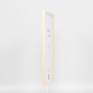 Efecto Marco de madera Perfil 89 blanco 35x50 cm Cristal normal