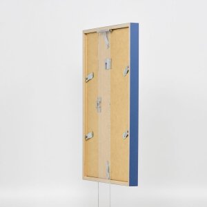 Efecto marco de madera perfil 35 azul 35x50 cm cristal normal + separador
