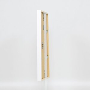 Efecto marco de madera Perfil 35 blanco 35x50 cm cristal normal + separador