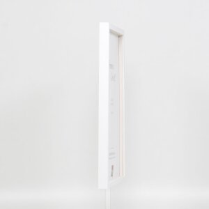 Efecto marco de madera Perfil 35 blanco 35x50 cm cristal normal + separador