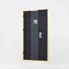 Efecto marco de madera maciza perfil 20 negro 35x50 cm cristal de museo