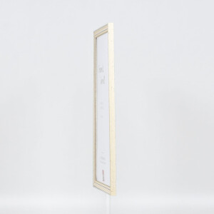 Efecto Marco de madera Perfil 38 blanco 35x50 cm Vidrio de museo