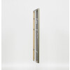 Efecto marco de madera maciza perfil 29 plata 35x50 cm cristal de museo