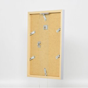 Marco de madera Top Cube 40x40 cm cristal plateado antirreflejos