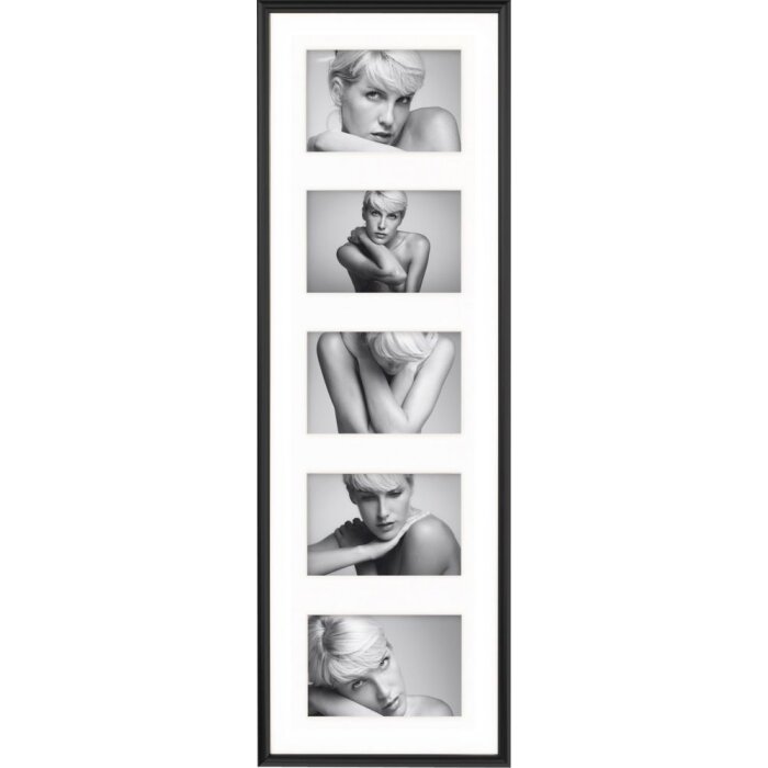 Marco de plastico Walther GALERIA 5 fotos 10x15 cm negro