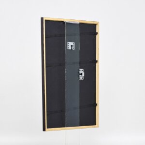 Efecto marco de madera perfil 23 marrón claro 40x40 cm cristal de museo