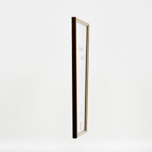 Efecto marco de madera perfil 23 marrón claro 40x40 cm cristal de museo
