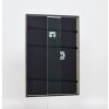 Efecto Marco de madera maciza Perfil 29 plata 40x40 cm Vidrio de museo