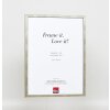 Efecto Marco de madera maciza Perfil 29 plata 40x40 cm Vidrio de museo