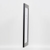 Efecto marco de madera maciza perfil 30 negro 40x40 cm cristal de museo