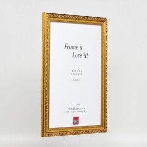 Marco Barroco Efecto Madera Perfil 37 oro antiguo 40x40 cm cristal de museo